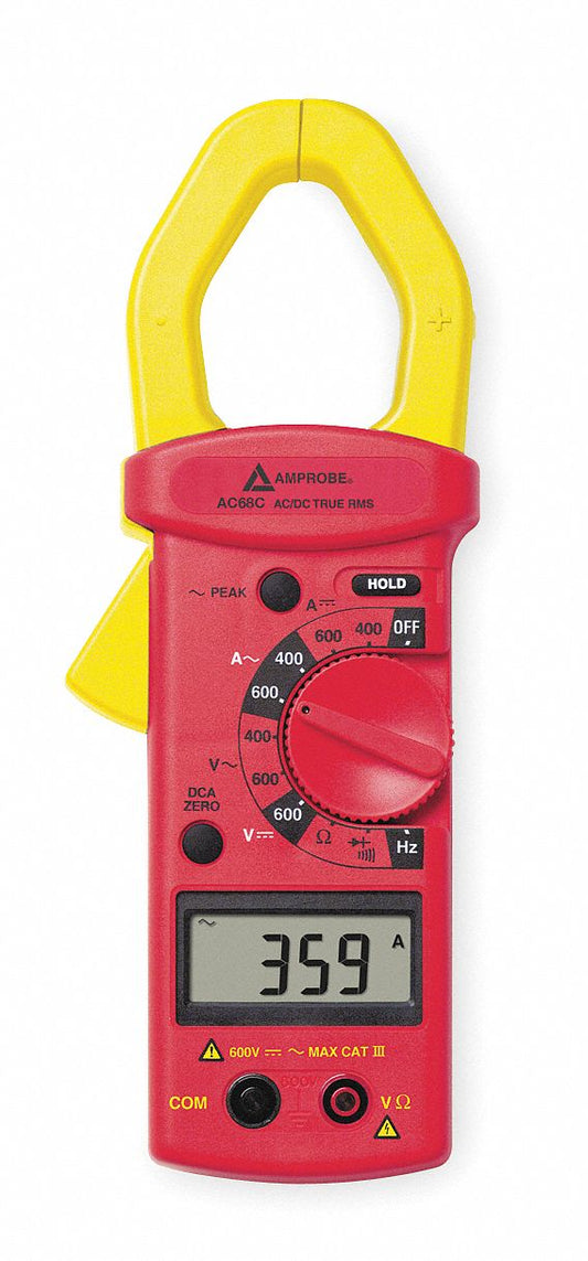 AMPROBE AC68C True RMS 600A AC DC Clamp Meter